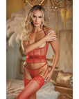 Allure Lace Under Bust Top With G-String