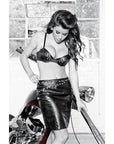 Faux Leather Skirt