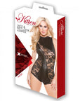 Kitten Lace & Wet Look Tease Jumper