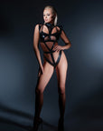 Latex-Look Vinyl Power Bodysuit Savage XXX