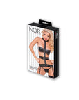 Noir Faux Leather Zipper Top