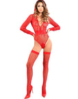 Adore Chloe Sweet & Delicious Fishnet Body With Hoody & Cut Out Back