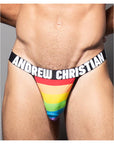 Andrew Christian Pride Stripe Thong