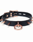 Punishment Rose Gold Spiked Choker