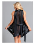 Blazer Sheer Tie Kimono
