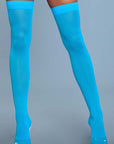 Opaque Nylon Thigh Highs