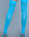 Opaque Nylon Thigh Highs