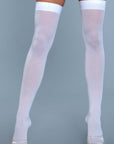 Opaque Nylon Thigh Highs