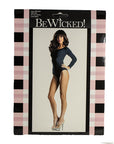 Opaque Long-Sleeve Body Suit