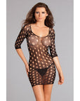 Scoop Neck Dress With Cut Outs