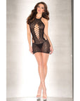 Leopard Print Halter Mini Dress
