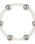 Steel Beaded Silicone Ring