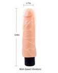 Chisa Mike Vibrating Dildo Flesh