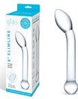 8 Inch Slimline G-Spot Glass Dildo