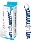 10 Inch Mr. Swirly Double Ended Glass Dildo & Butt Plug