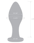 4 Inch Classic Glass Butt Plug