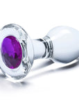 3.5 Inch Bling Bling Glass Butt Plug
