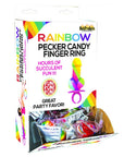Rainbow Pecker Candy Finger Ring Single