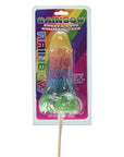 Sweet & Sour Jumbow Rainbow Gummy Cock Pop