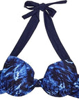 Wilderness Dreams Mossy Oak Elements Marlin Blue Bikini Halter Swim Top