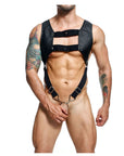 DNGEON Croptop Cockring Harness by MOB
