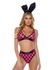 Playboy Flocked Bunny Bralette