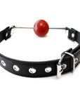 Rouge Garments Leather Ball Gag with Removeable Ball