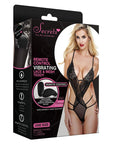 Remote Controlled Vibrating Lace And Mesh Plunge Teddy