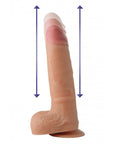 Real Thrust Thrusting and Vibrating Silicone Dildo