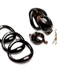 Double Lockdown Locking Customizable Chastity Cage