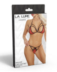 La Lure Hellcat Lace Cut Out Two-Piece Set