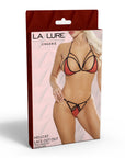La Lure Hellcat Lace Cut Out Two-Piece Set
