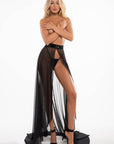 Adore Coco Wrapped Around You Sheer Skirt
