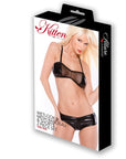 Kitten Wetlook & Mesh Bandeau & Shorts Set