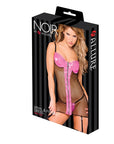 Noir Vinyl Fishnet Flirt Dress