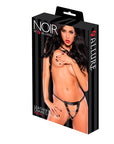 Noir Leather & Chain G String