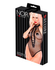Noir Leather & Fresh Fishnet Teddy