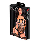 Noir Leather Lace Up Bustier