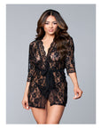 Lace Robe & Thong