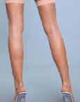 Spandex Fence Net Stockings With Reinforced Toe