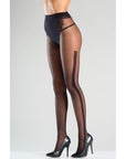 Sheer Tights With Polka Dots & Zig-Zag Side