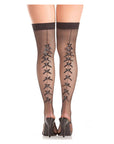 Stay Up Thigh Highs With Bow Backseam