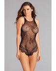 Lace Teddy With Open Back