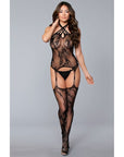 Halter Lace Suspender Bodystocking