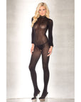 Long Sleeve Crotchless Jumpsuit