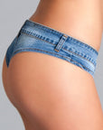 Denim Thong Shorts