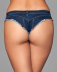 Cut Off Denim Booty Shorts