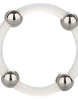 Steel Beaded Silicone Ring