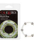 Steel Beaded Silicone Ring