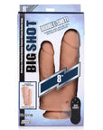 Big Shot 8 Inch Double Shot Double Penetration Dildo